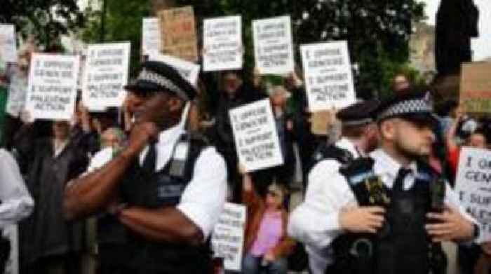 Arrests after protest in support of Palestine Action