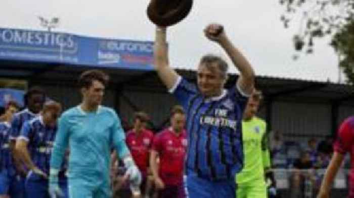 Pete Doherty plays in non-league football friendly