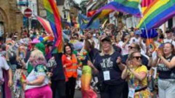 Pride celebrations take over historic town