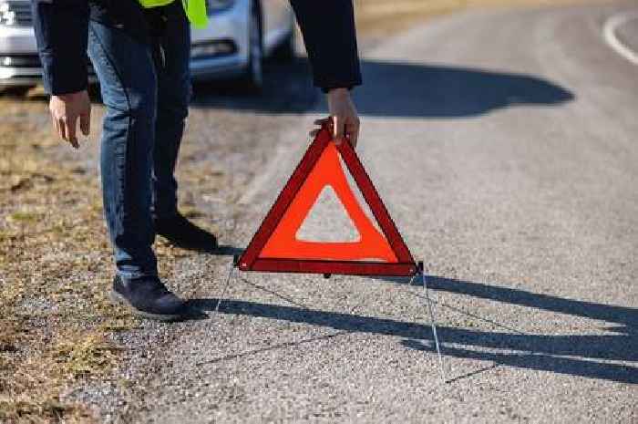 Driver of broken down car at Leicestershire roundabout was twice the limit