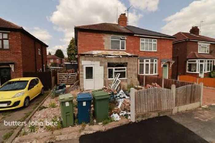 Inside Midland house for sale with no back to the property