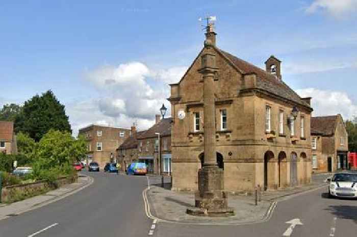 Casualty cut free after vehicle crashes into building near Yeovil