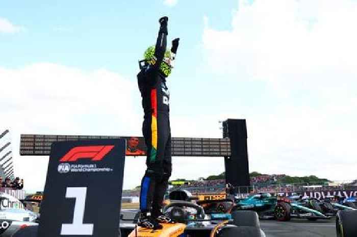 Lando Norris wins his first British Grand Prix after wet and wild race
