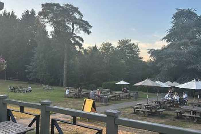 Surrey village pub minutes from Guildford with a 'perfect' garden and 'beautiful' lakeside views