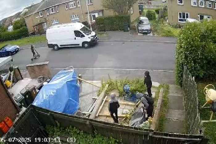 CCTV captures three Edinburgh teen hoods 'attempting to steal' motorbike
