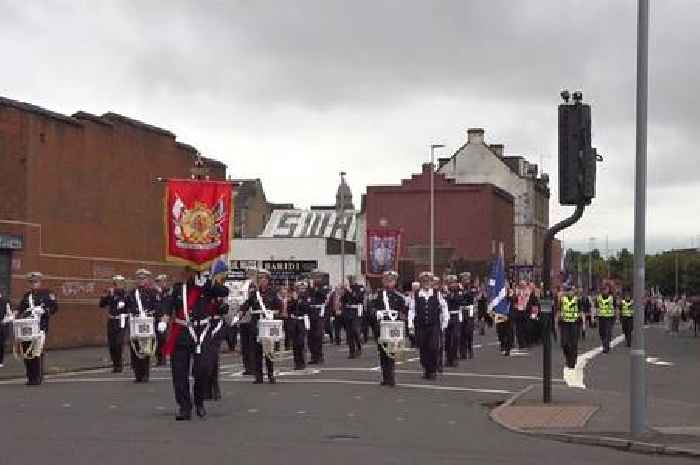 Glasgow orange walk marchers hit with air weapon pellets