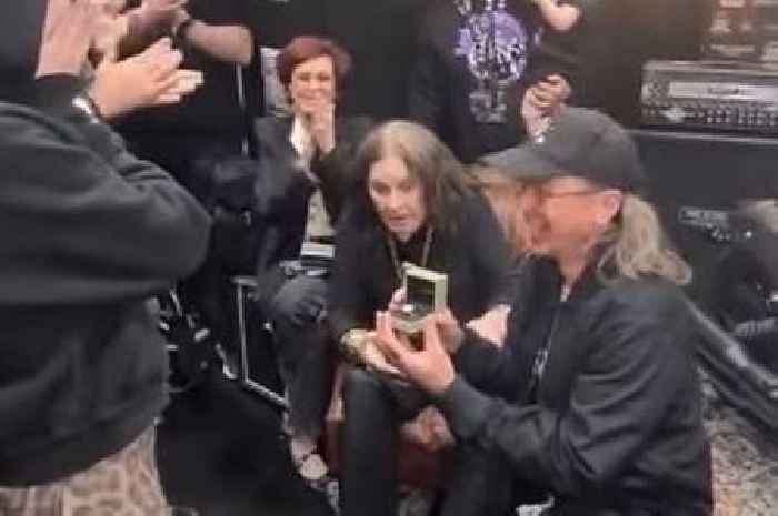 Kelly Osbourne gets engaged at Ozzy's final Black Sabbath show