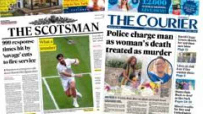 Scotland's papers: 999 response times rise and Dundee murder probe