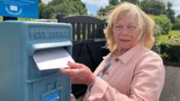 Graveside postbox 'brilliant for mental health'