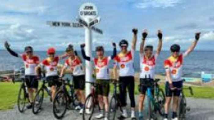Man completes cycle challenge in wife's memory