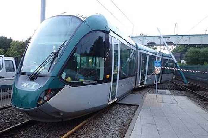 Nottingham tram that derailed two years ago is still not back in service