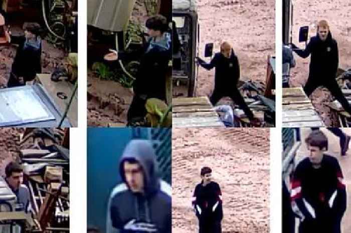 Building site vandals hunted by police