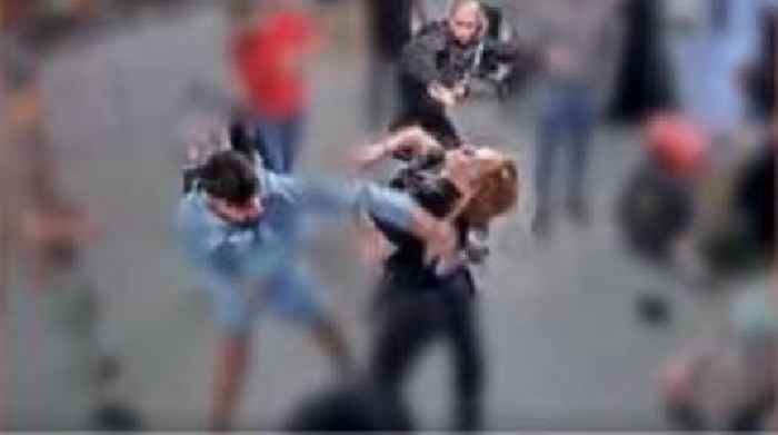 Jury shown CCTV of Manchester airport brawl