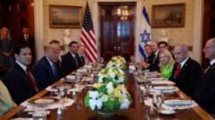 Trump upbeat on Gaza ceasefire talks as he hosts Netanyahu