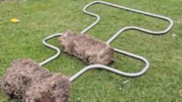 Children's park damaged by 'mindless vandalism'