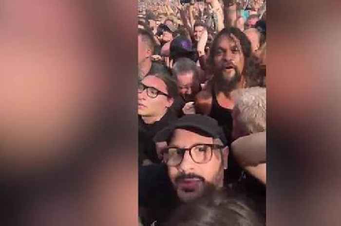 Moment Jason Momoa surprises metal fans by moshing in the pit at Black Sabbath gig