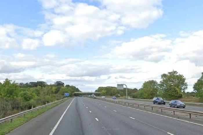 Live: M5 obstruction after broken-down vehicle falls off recovery truck