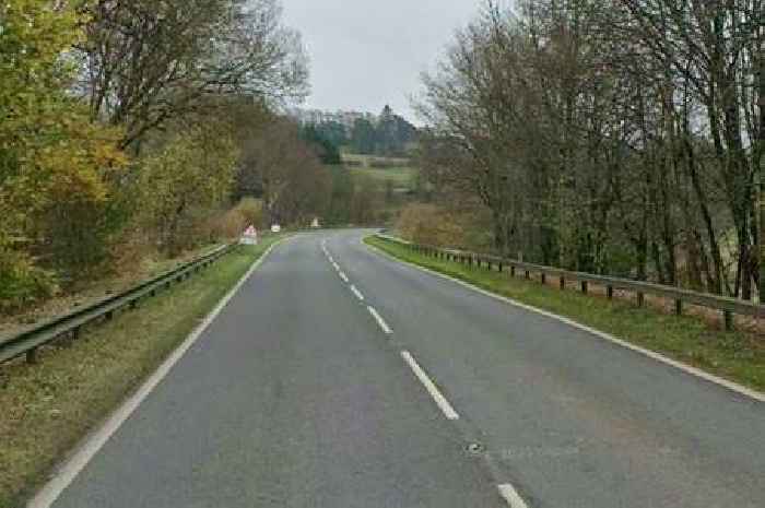 Two in hospital after crash on A-road