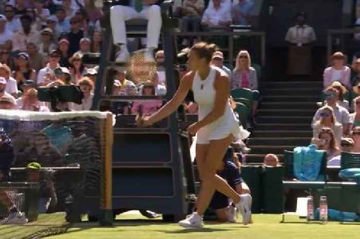 Aryna Sabalenka stuns Wimbledon crowd with furious act as umpire issues warning over conduct