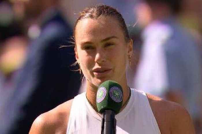 'No I didn't say that!' – Aryna Sabalenka cuts off BBC reporter at Wimbledon