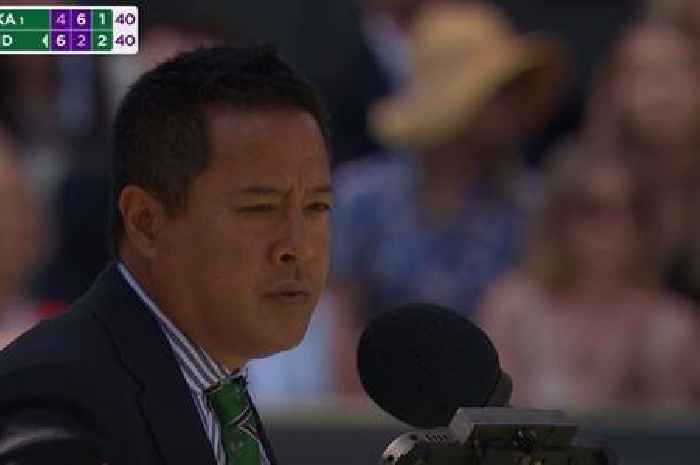 Wimbledon fan called out by umpire in public rebuke as crowd erupt