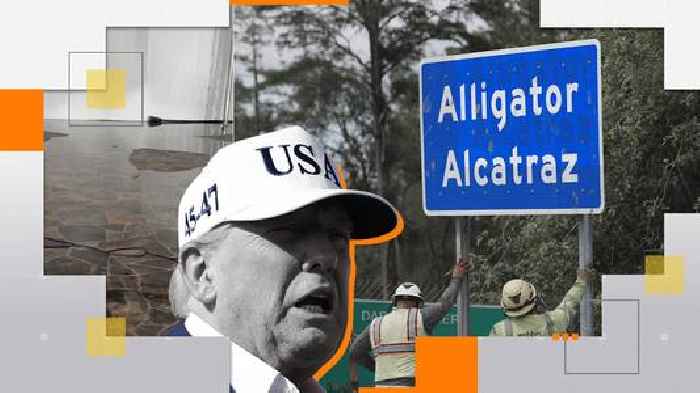 Eight-day build of 'Alligator Alcatraz' sparks safety concerns - as hurricane season looms