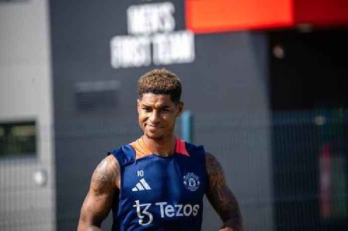 Marcus Rashford's unexpected move before Man Utd training after Ruben Amorim axe