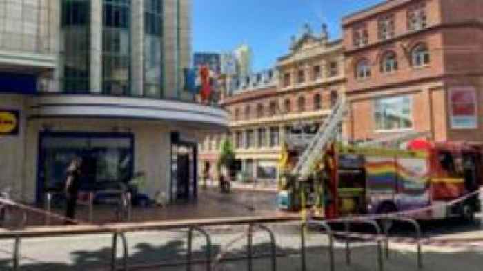 Fire breaks out in city centre shop