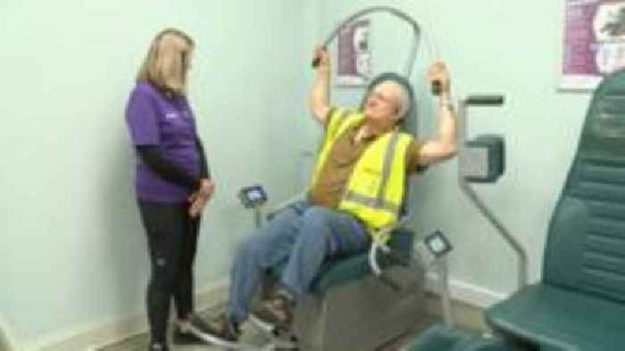 Blind man prepares for mountain climbing challenge