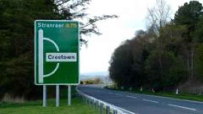 Two in hospital after early morning A75 crash