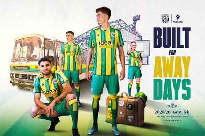 West Brom release 2025/26 away kit as Macron restore yellow and green colours