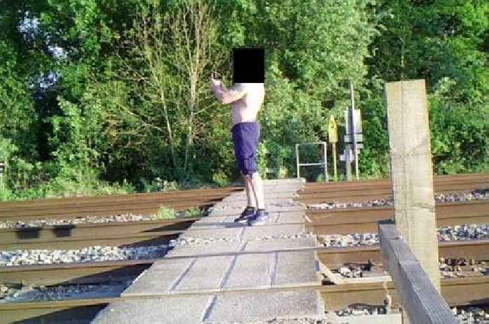 People are actually taking selfies and dancing on a dangerous railway crossing that now has to be sealed off