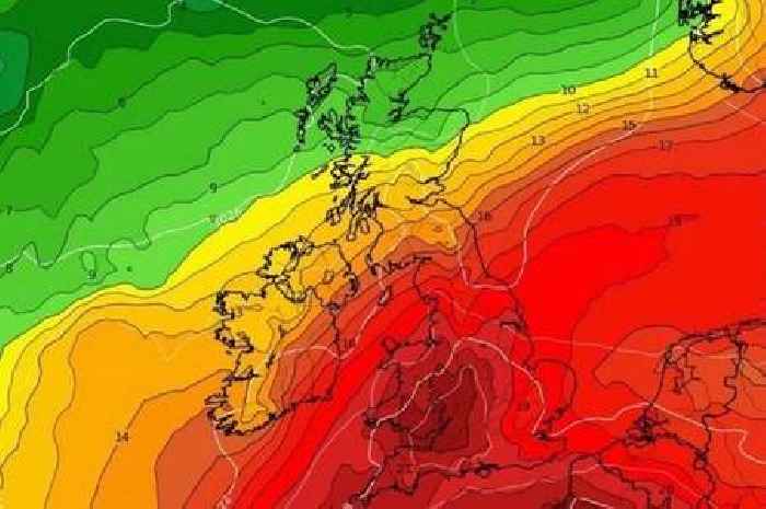 Heatwave weather maps turn Wales red as temperatures hit melting highs
