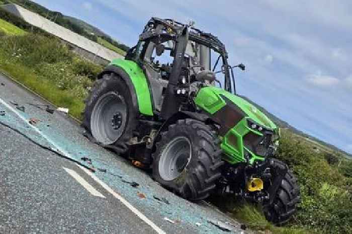 Two teenagers seriously hurt in tractor crash