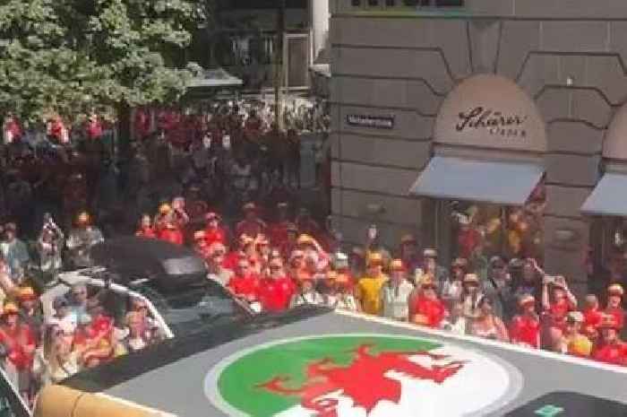 Wales forced to stop team meeting as epic moment unfolds outside hotel