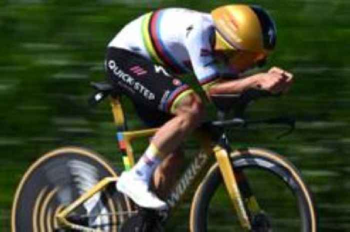 Evenepoel wins stage five as Pogacar claims yellow jersey