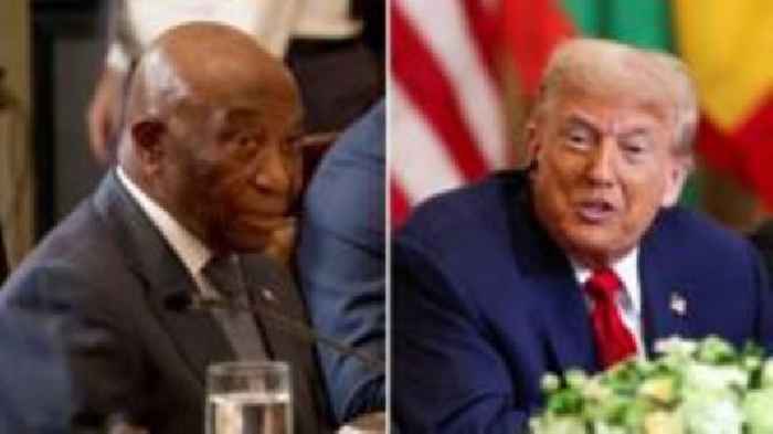 Watch: Trump praises Liberian president's English, the country's official language