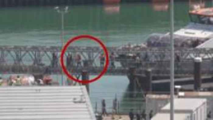 Watch: BBC sees Border Force take migrants to Dover from Channel