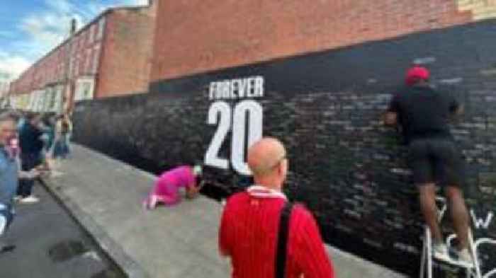 Diogo Jota mural 'absolutely class', say fans