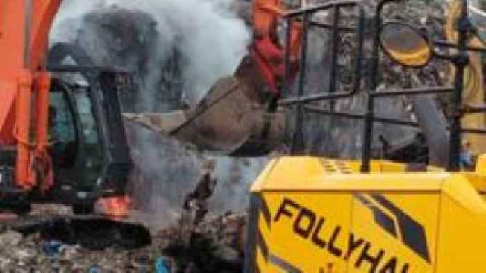 'Toxic' waste fire forces children to miss school
