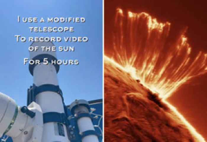 This Guy Modded a Telescope to Film the Sun, and It’s Unbelievably Beautiful