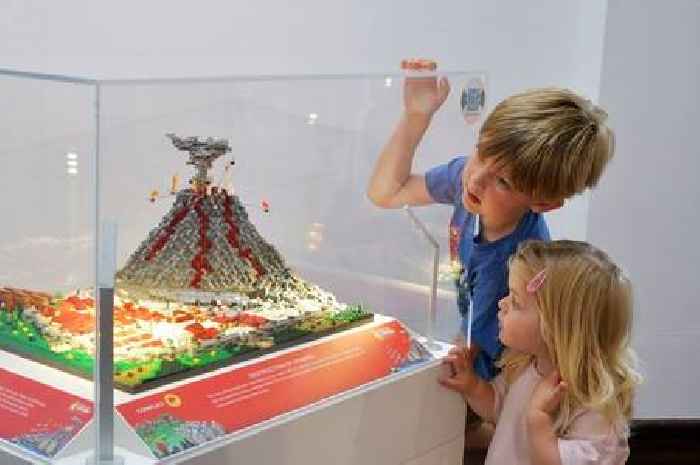 A look inside the free family exhibition with history recreated in LEGO
