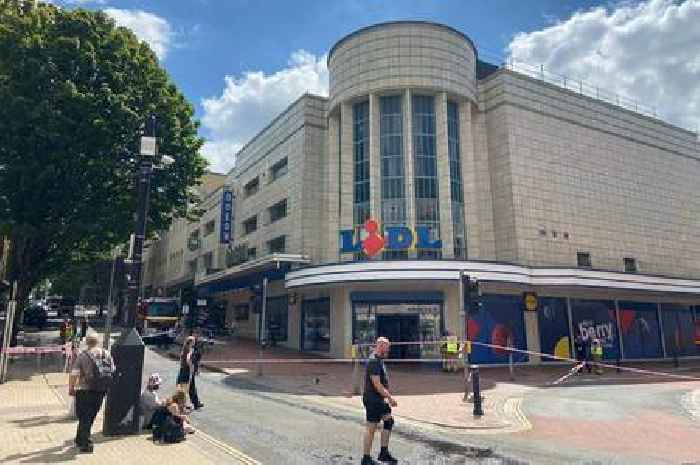 Lidl evacuated after fire in Bristol city centre
