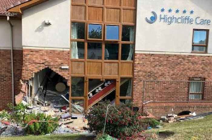 BMW chased by police crashes into Sunderland care home, leaving eight injured