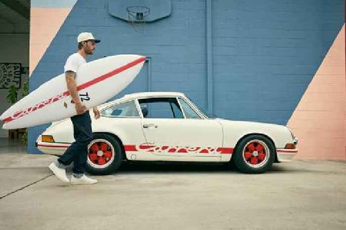 Porsche 911 Carrera RS 2.7-Inspired Surfboard Will Make Cali Beaches Hot This Summer