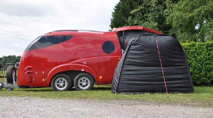 Vintage-Style Fiberglass Camper With Yacht-Inspired Interior Is Built To Last a Lifetime