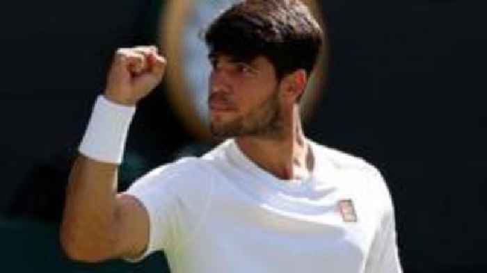 'Calm' Alcaraz into third successive Wimbledon final