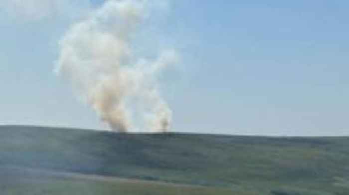 Fire crews tackling moorland blaze