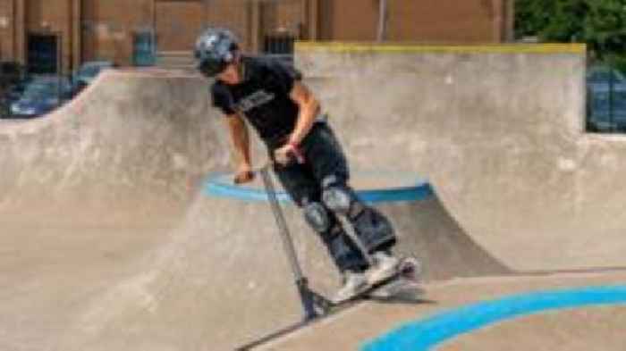 Stunt scooter prodigy making waves in competitions