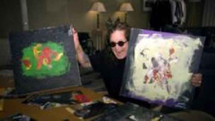 Ozzy Osbourne's chimp artwork goes up for auction